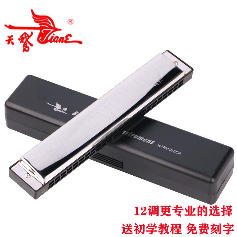 Bộ kèn harmonica đa âm 24 lỗ thiên nga chơi chuyên nghiệp 7 giai điệu/12 giai điệu ABCDEFGA#C#D#F#G#tune hộp quà tặng