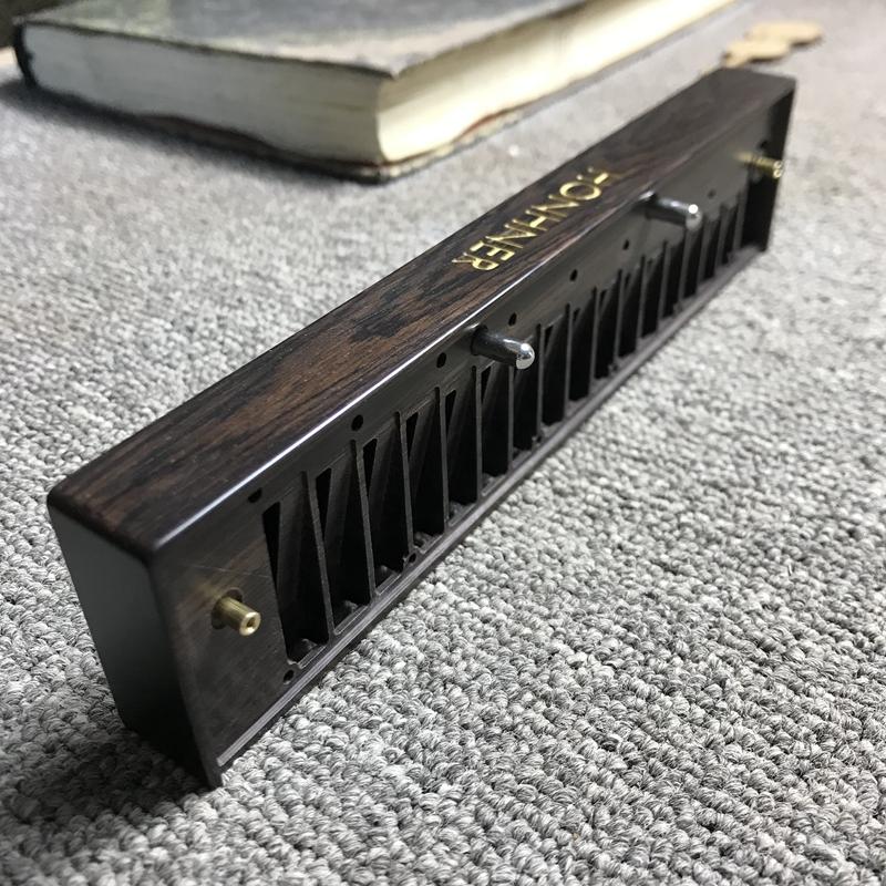 Nâng cấp lưới kèn harmonica màu mun super64x ánh sáng tím mới kín khí và dễ thổi hiệu suất sáng chú tùy chỉnh và phụ kiện Lai