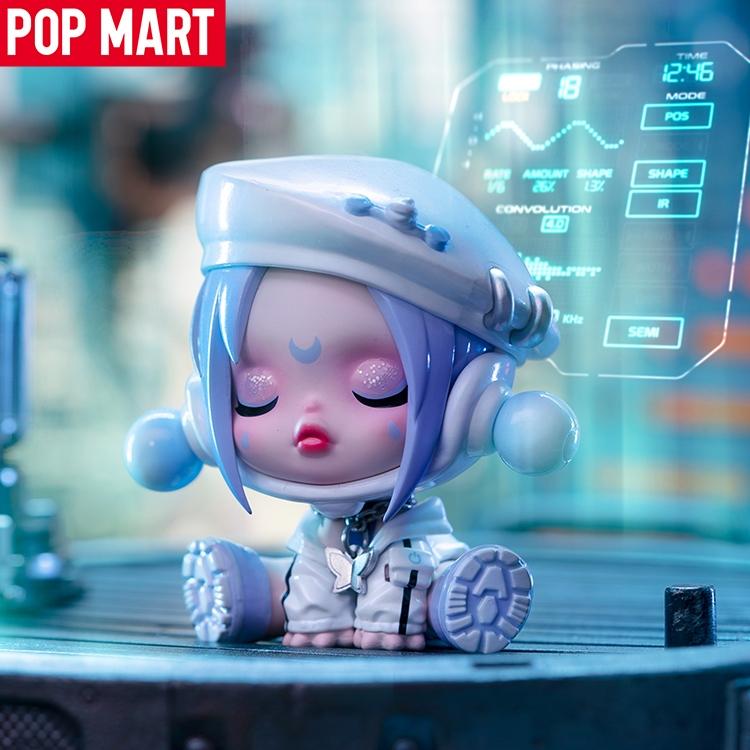 POPMART Bubble Mart SKULPANDA Night City Series Blind Box Đồ chơi mô hình dễ thương Quà tặng trang trí