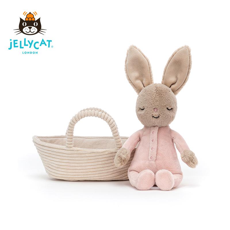 JELLYCAT UK 2022 Sản phẩm mới Chú thỏ ngủ Sweet Animal Doll Quà tặng đồ chơi sang trọng cho bé gái