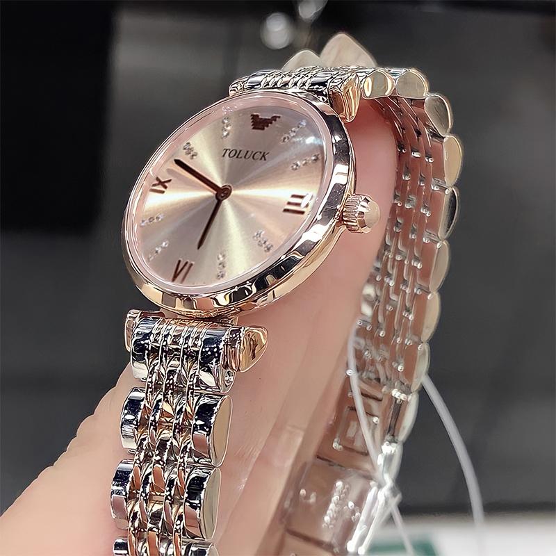 Armani sinh viên nữ top 10 thương hiệu đích thực mô hình thời trang cổ điển không thấm nước starry watch nữ lưới màu đỏ khuyến nghị