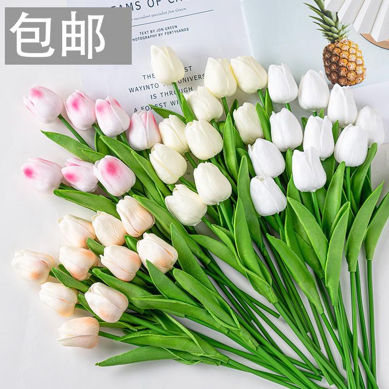 Ngày Của Mẹ Mô Phỏng Tulip Trang Trí Bánh Hoa Hồng Cẩm Chướng Lưới Đỏ Bao Quanh Nàng Tiên Cá Sợi Cắm