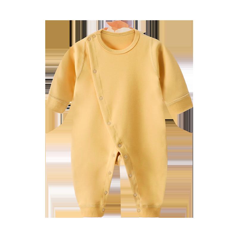 Áo liền quần cho bé nguyên chất cotton xuân thu phù hợp với mùa xuân Jumpsuit đồ ngủ mùa xuân quần áo bé sơ sinh áo liền quần