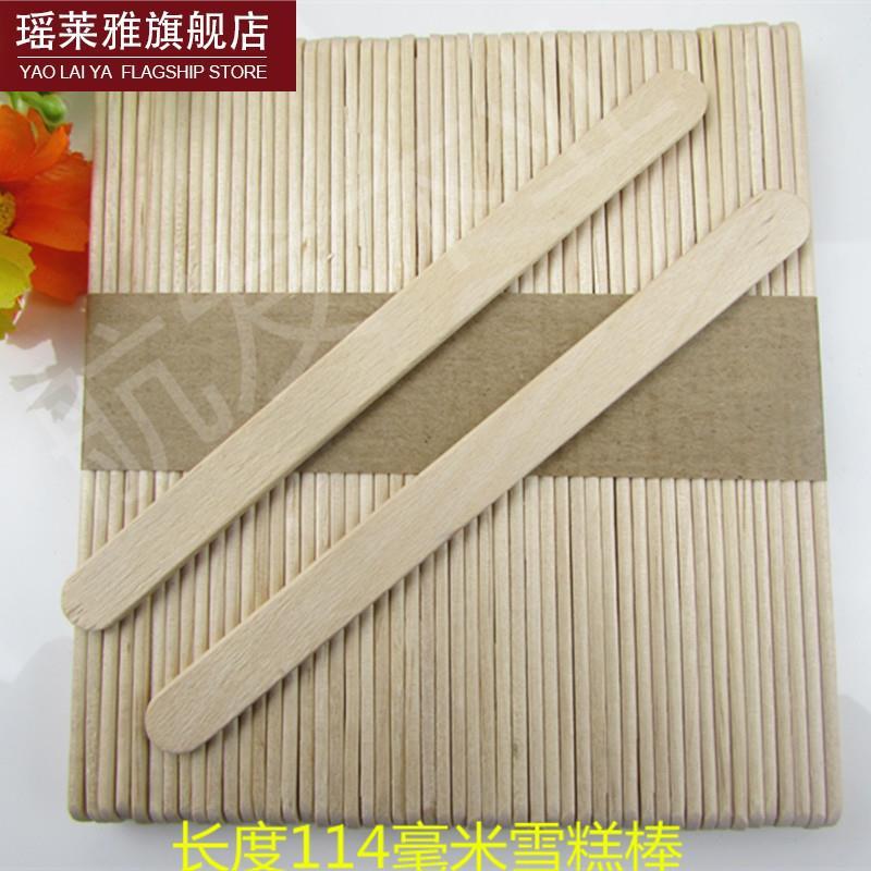 Hot-bán cấp thực phẩm ice cream stick popsicle stick popsicle stick thanh gỗ mô hình que kem thủ công thanh 100 miễn phí vận chuyển