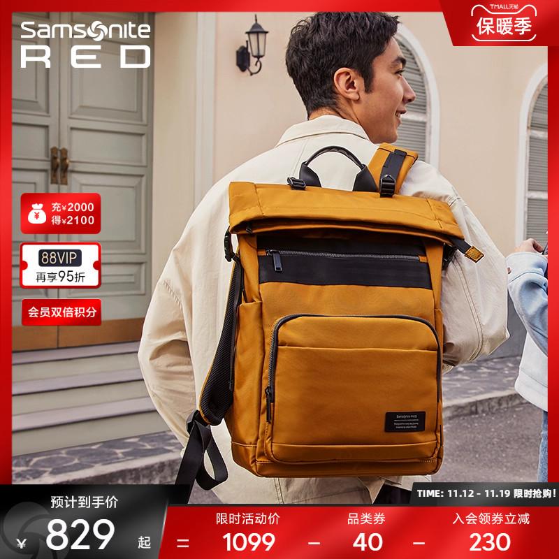 Ba Lô Samsonite/Samsonite Dành Cho Nam Và Nữ Đi Lại Dung Tích Lớn Du Lịch Thể Thao Ba Lô Máy Tính Học QE7