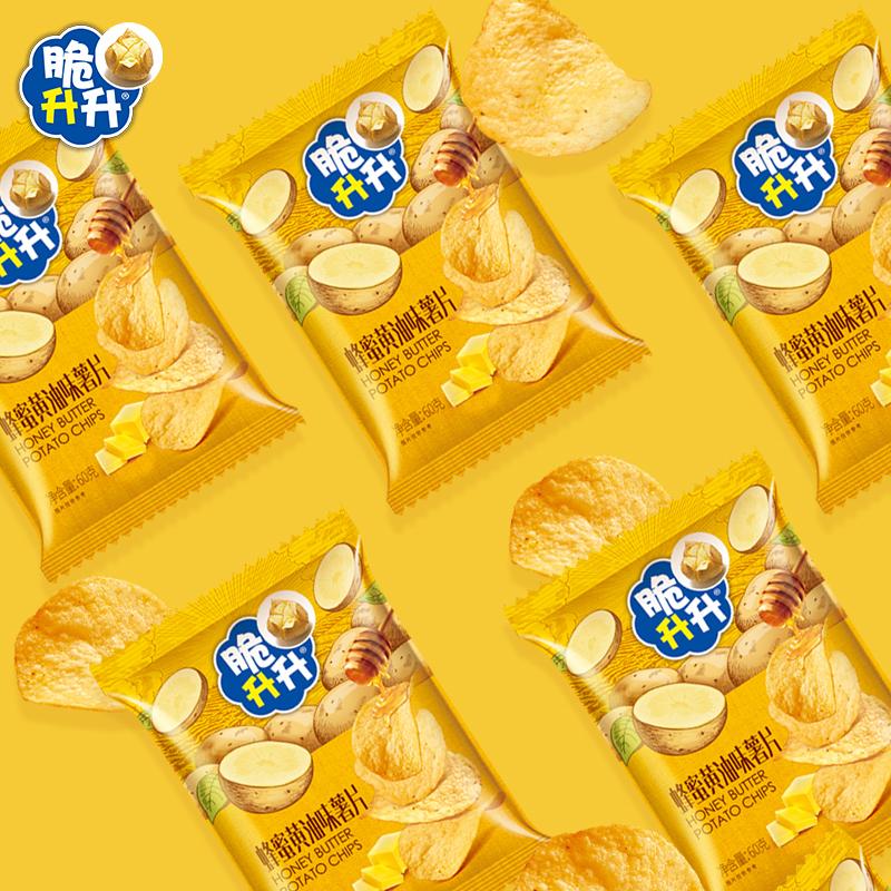 [Khuyến nghị] Khoai tây chiên giòn Shengsheng kem mật ong mới *6 gói 60g/túi snack ngọt thông thường