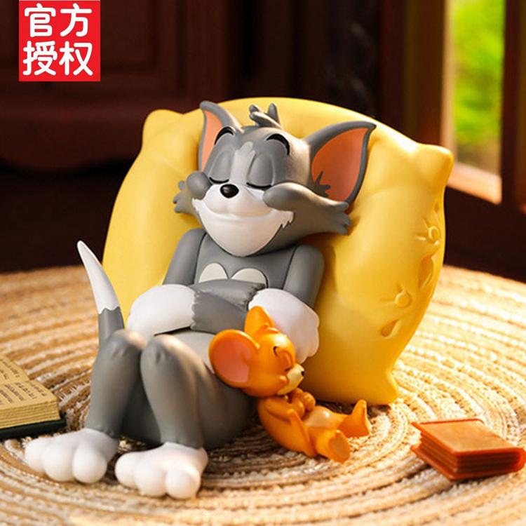 Hộp mù mèo và chuột chính hãng của người bạn tốt một ngày Tom và Jerry giấc mơ ngọt ngào người bạn lưới búp bê màu đỏ trang trí xe hơi