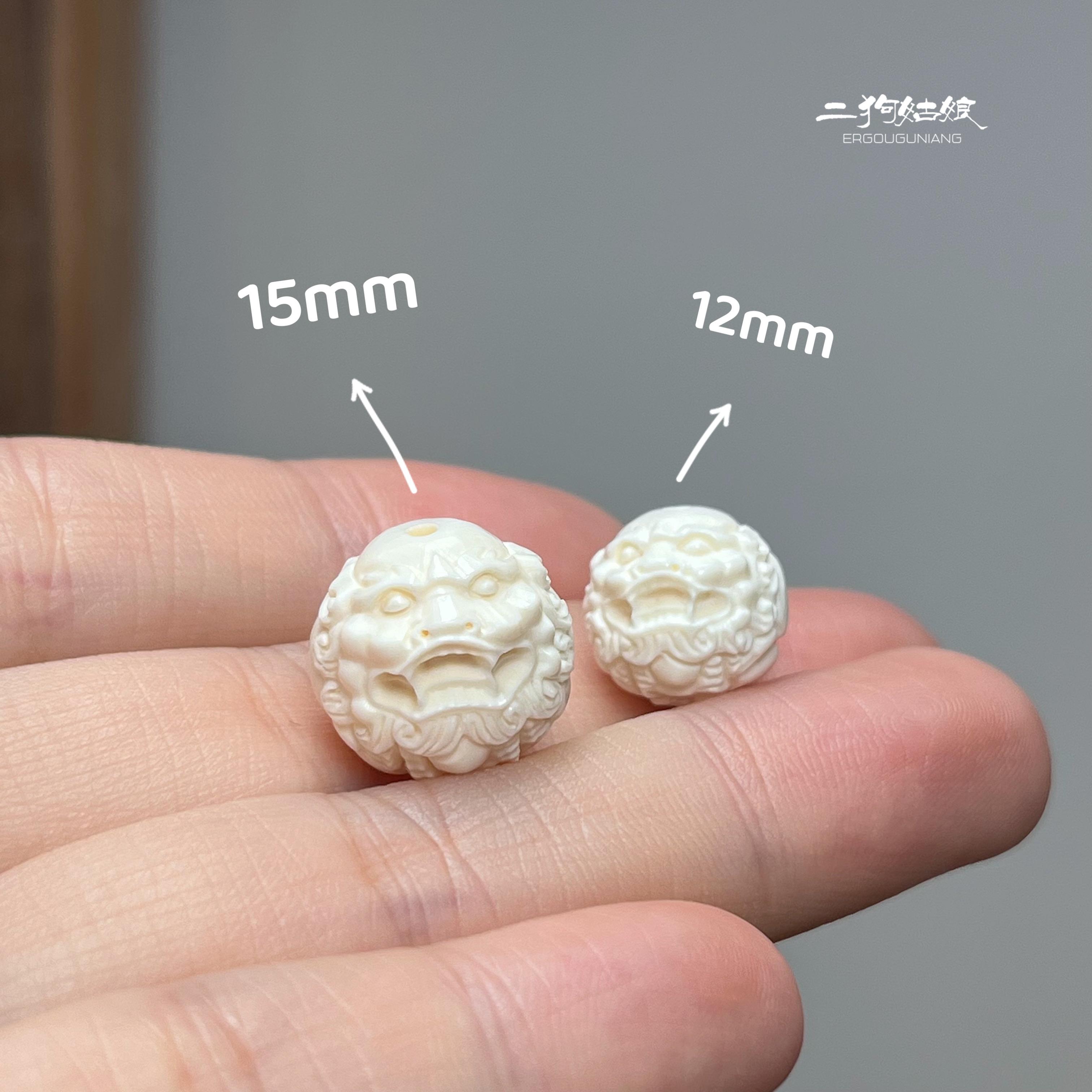 【Tì Hưu Đính Hạt 12Mm 15Mm】Vòng Tay Chạm Khắc Ngà Voi Ma Mút Tự Nhiên, Cửa Hàng Phụ Kiện Wenwan Cho Nam Và Nữ