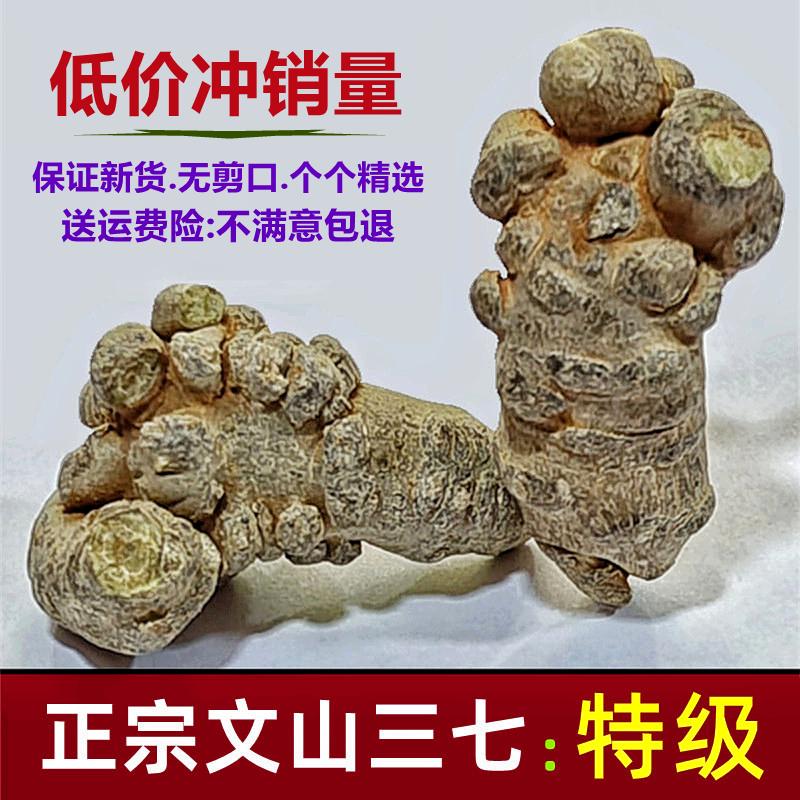 Yunnan Wenshan Panax notoginseng cao cấp chính hãng 12 đầu 18 đầu 20 đầu 30 đầu Tianqi đặc sản thuốc thảo dược Trung Quốc bột miễn phí