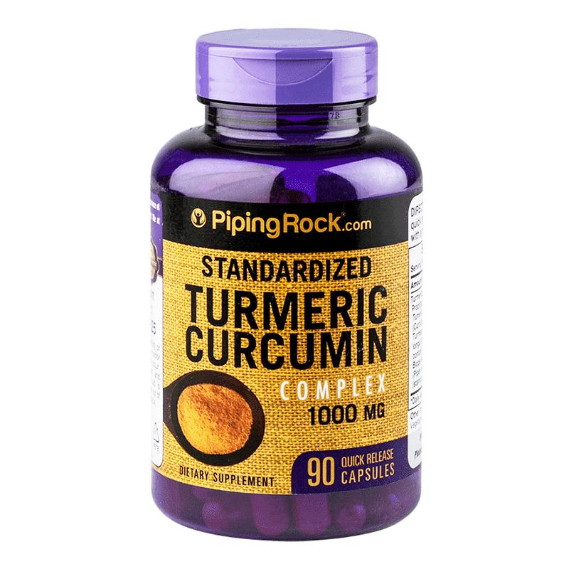 Viên nang hợp chất PipingRock Curcumin và tiêu đen 1000mg 90 viên