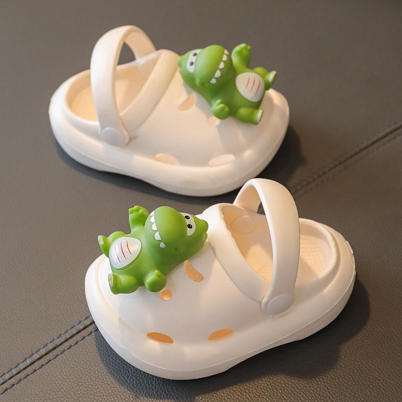 Trẻ Em Crocs Mùa Hè Trẻ Em Trong Nhà Bé Trai Và Bé Gái Một Tuổi Khủng Long Chống Trơn Trượt Mới Dép Đi Biển Và dép Đi Trong Nhà