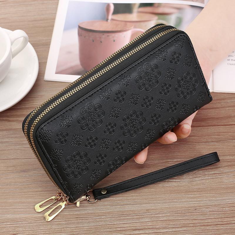 Ví Nữ Phiên Bản Dài Ví Đa Năng 2022 Thời Trang Mới Dây Kéo Đôi Đựng Thẻ Clutch Ví Hợp Thời Trang