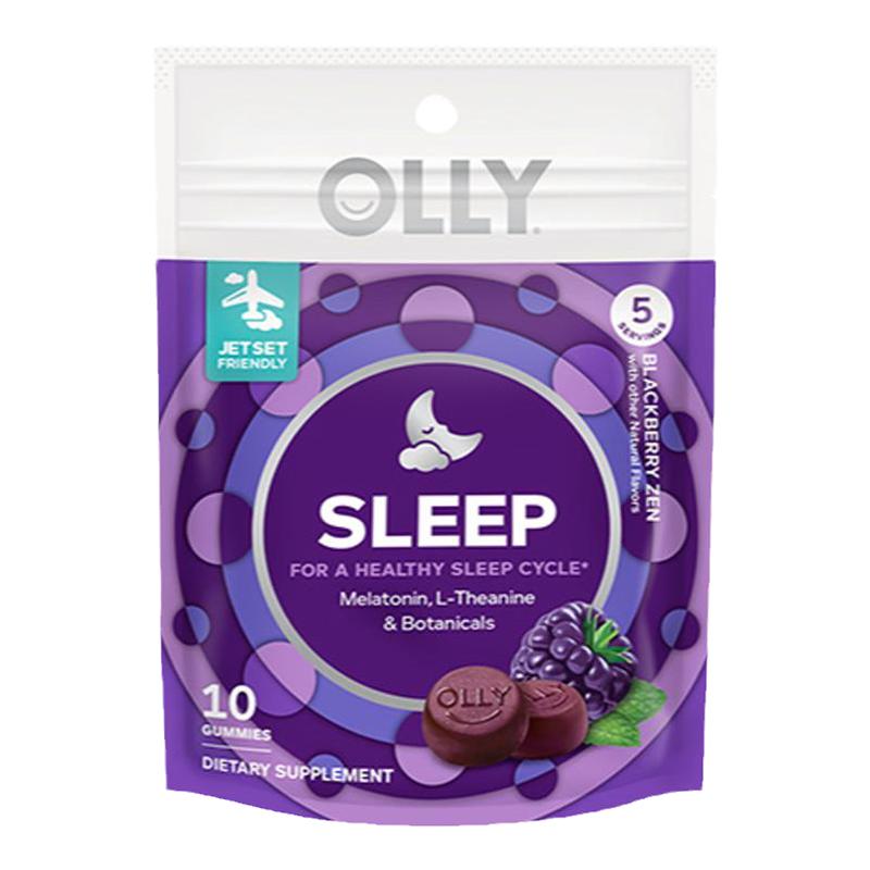 [Tmall UXian] Kẹo dẻo ngủ ngon OLLY melatonin kẹo du lịch cỡ 10 viên