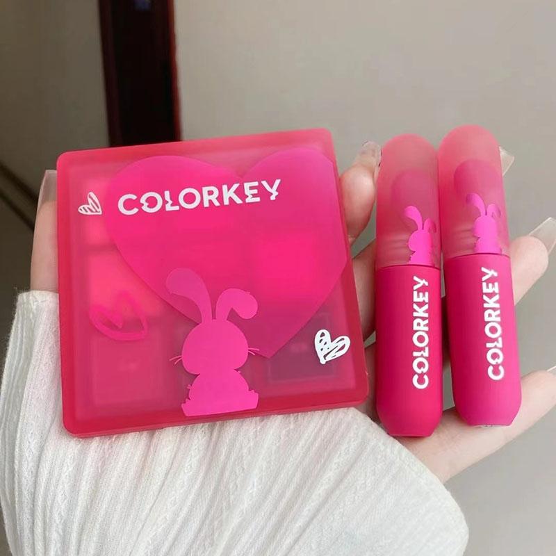 colorkey lip men Kelaqi lip mud wish thỏ 221 mới 117 son môi trứng nhỏ Món quà năm mới cho năm con thỏ