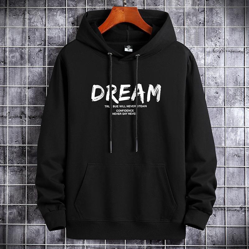 Áo thun cotton nguyên chất dành cho nam mùa thu đông 2023 phong cách mới trẻ trung áo hoodie dáng rộng thông thường dành cho nam và nữ Áo lông cừu hợp thời trang