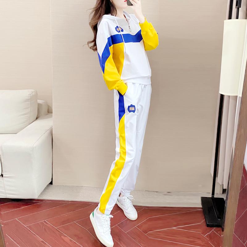 Ga Châu Âu Áo Bộ Đồ Thể Thao Nữ Xuân Thu 2023 Thời Trang Mới Hoodie 2 Hợp Thời Trang