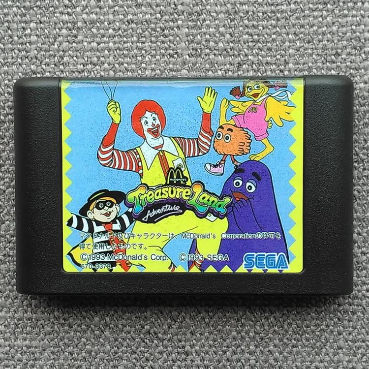 Thẻ Sega MD "Uncle McDonald's" McDonald's Treasure Land Adventure