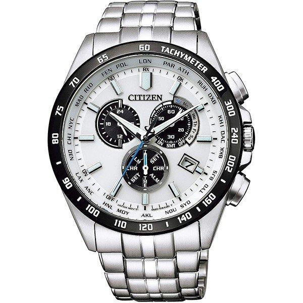 CITIZEN panda phối màu sapphire ánh sáng động năng sóng vô tuyến đồng hồ nam CB5870-91L CB5874-90A