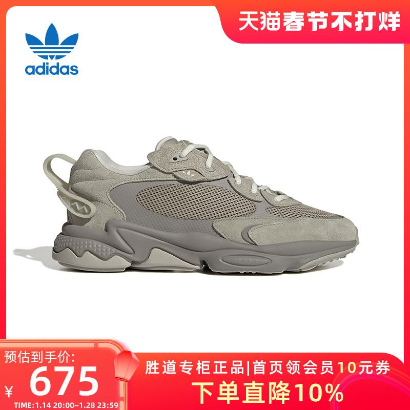 adidasGiày adidas cỏ ba lá nam và nữ Giày thường thể thao OZWEEGO META giày daddy HP7833