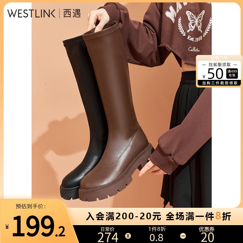 Xijun dài Boots Nữ 2022 Mùa thu và Mùa đông Các mô hình mới