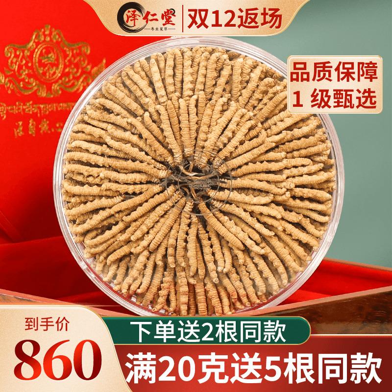 Tibet Naitou Cordyceps Cordyceps Cửa hàng hàng đầu chính thức 50 gram Cordyceps Cỏ hàng khô chính hãng 10 gram hộp quà tặng hàng năm