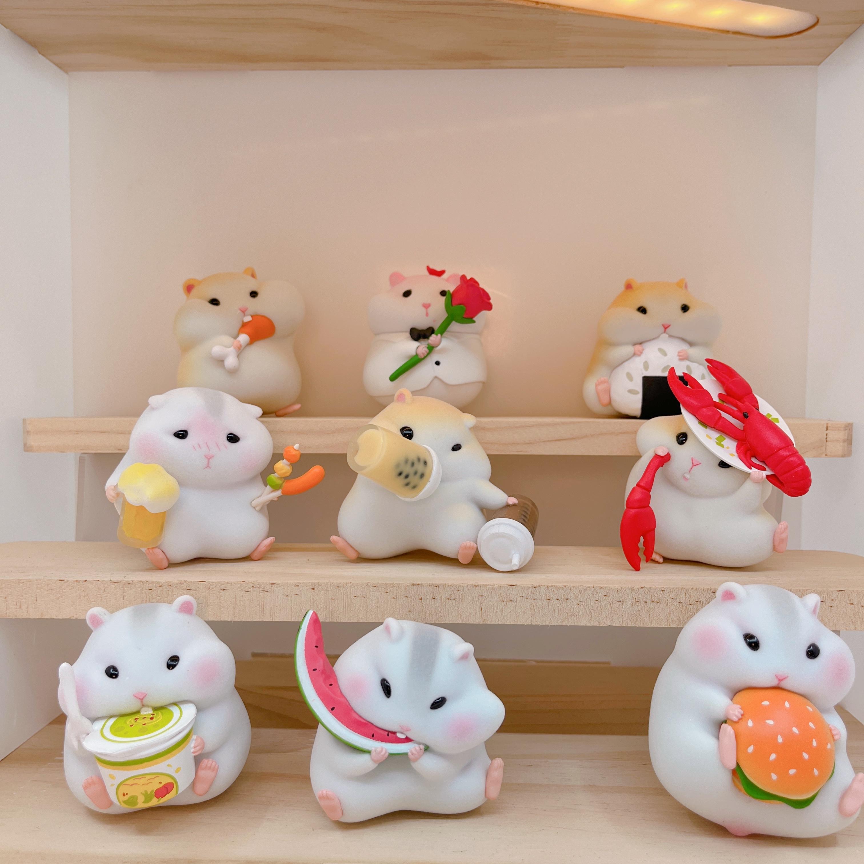 Hamster Clark Food Series Blind Box Đổ Xô Mô Hình Cô Gái Dễ Thương Búp Bê Nhỏ Trẻ Em Quà Tặng Trang Trí Xe Hơi