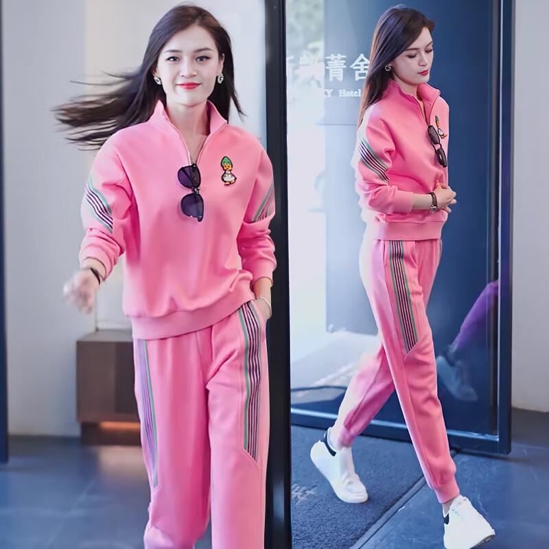 Bộ đồ thể thao giải trí phù hợp với phụ nữ dài -sleeved cotton T2022 Mùa thu thời trang mới Suit Suit Suit Suit Suit Suit Suit