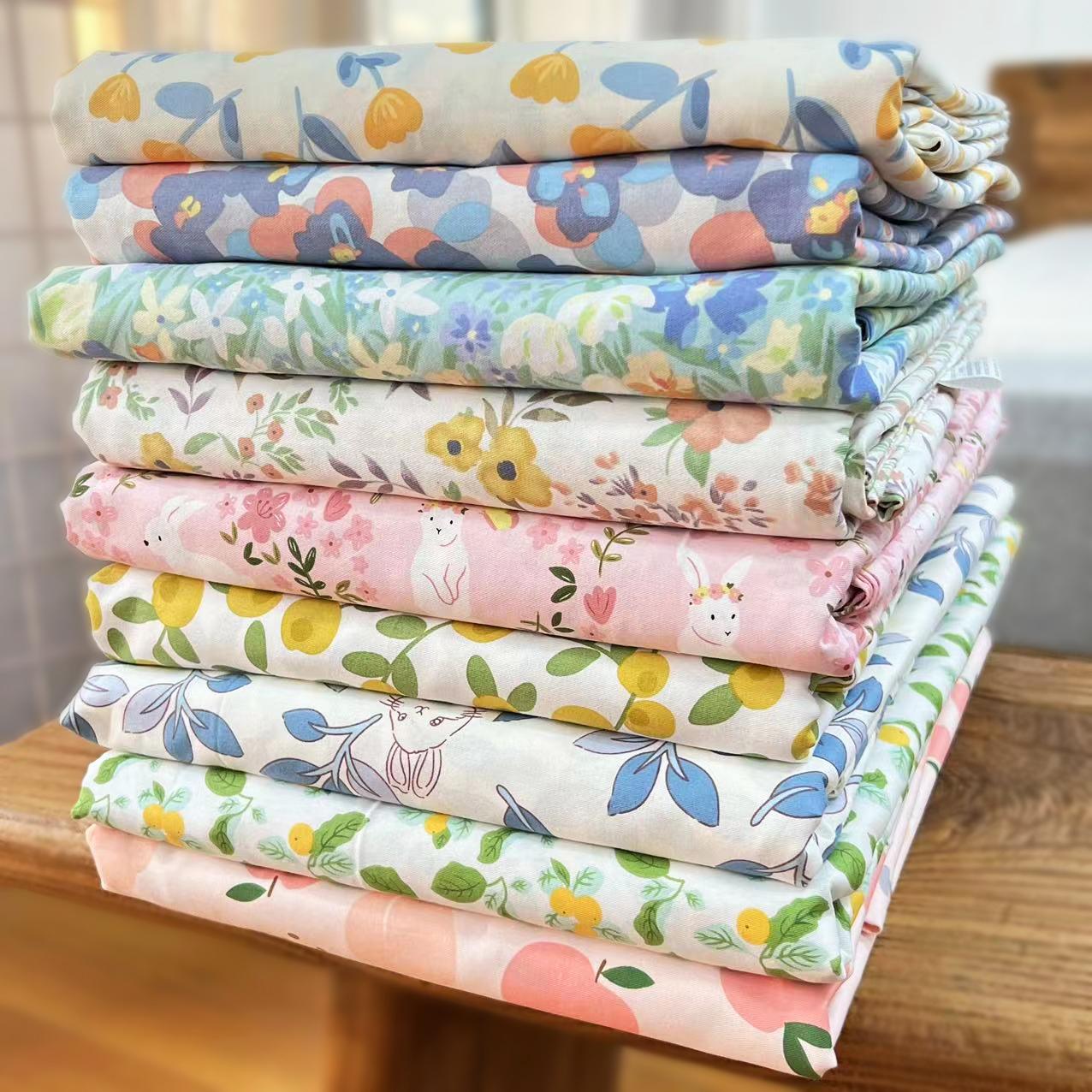 Giải quyết vết nứt! Vỏ chăn 100% cotton Giường hoa mềm mại cotton đơn giản bốn mùa Vỏ chăn đôi 150x200x230