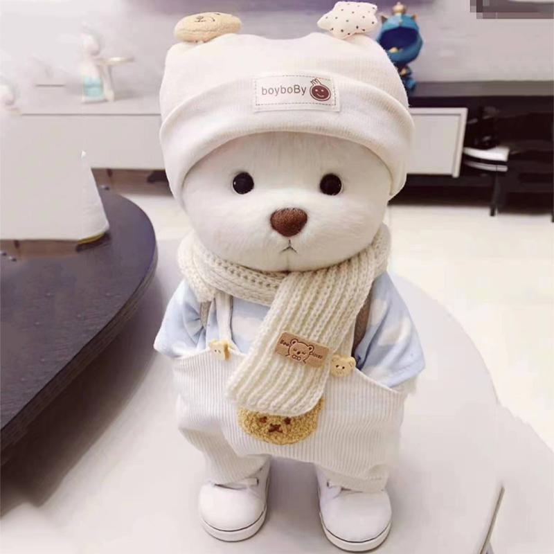 Chính hãng gấu Irina handmade quần áo búp bê teddybear Macron Gấu Lina chính hãng đồ chơi sang trọng