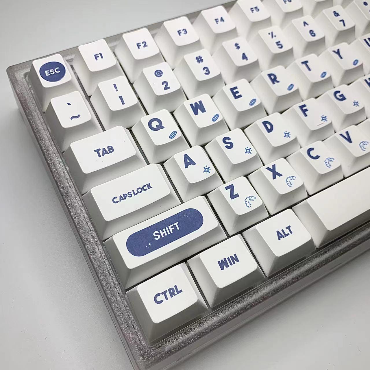 NASA hàng không vũ trụ keycap ban đầu Hope brother ban đầu 126/128 key PBT keycap thăng hoa PBT một mặt