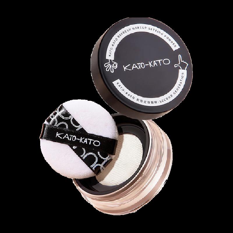 KATO Loose Powder New Loose Powder 6.5g * 1 Hộp Trang Điểm Kiểm Soát Dầu Bền Không Thấm Nước Mồ Hôi Không Làm Mất Lớp Trang Điểm Chính Hãng Phụ Nữ Da Khô Dầu