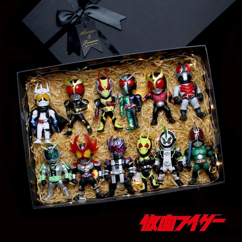 Q Phiên Bản Kamen Rider Dung Nham Rồng Qiaoye Thỏ Xe Tăng Đeo Mặt Nạ Siêu Nhân Làm Bằng Tay Mô Hình Bánh Trang Trí Xe Hơi