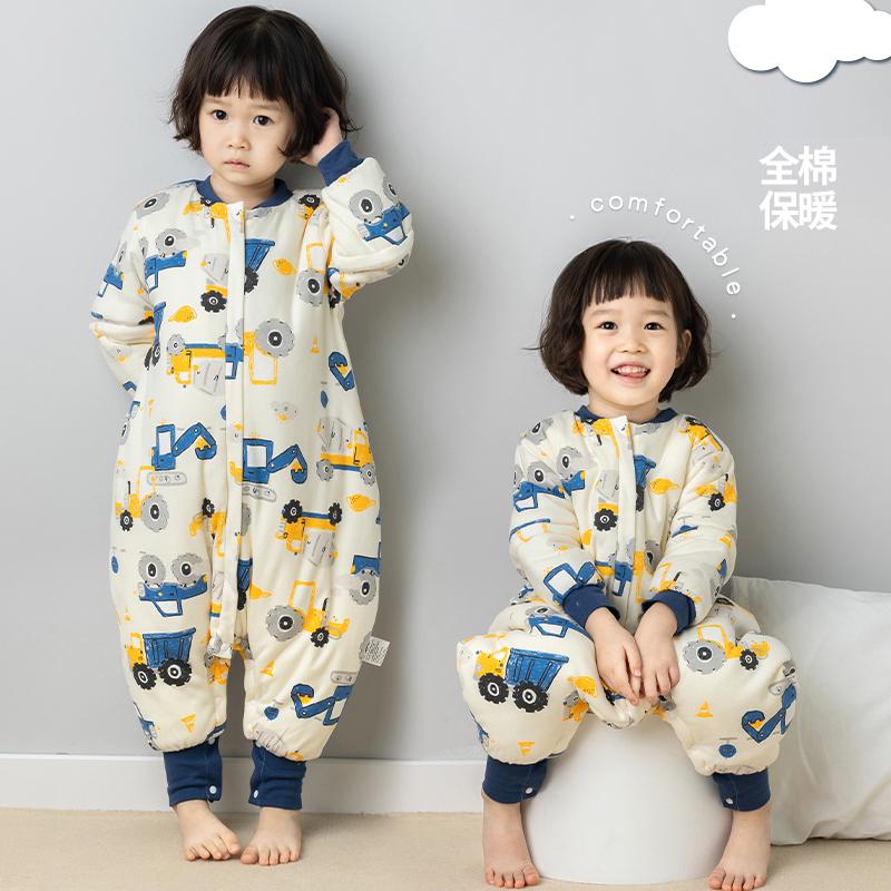 Tất cả -Cotton Túi ngủ bé trong mùa đông dày đặc -trẻ em trong các chàng trai mùa đông, bé gái, trẻ sơ sinh, mùa thu và mùa đông, trẻ em bị chia chân chân