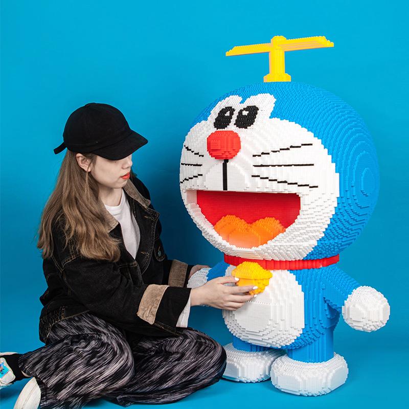 Các khối xây dựng Doraemon được ủy quyền chính hãng tương thích với đồ chơi lắp ráp giáo dục Lego dành cho người lớn xếp hình ba chiều 3D khó