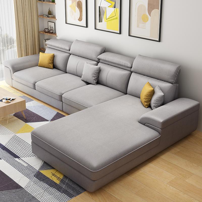 Vải latex da sofa phòng khách lớn và nhỏ các loại căn hộ nhỏ của việc rửa mặt người vợ một cách không đơn giản