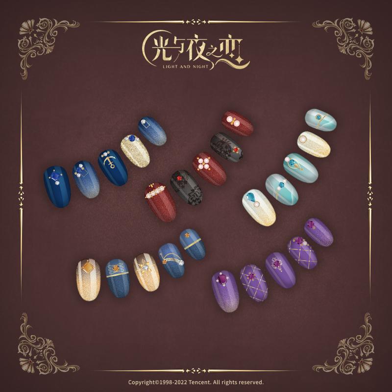 Tình yêu của ánh sáng và bóng đêm Desire Sea Rage Series Nail Art Stickers