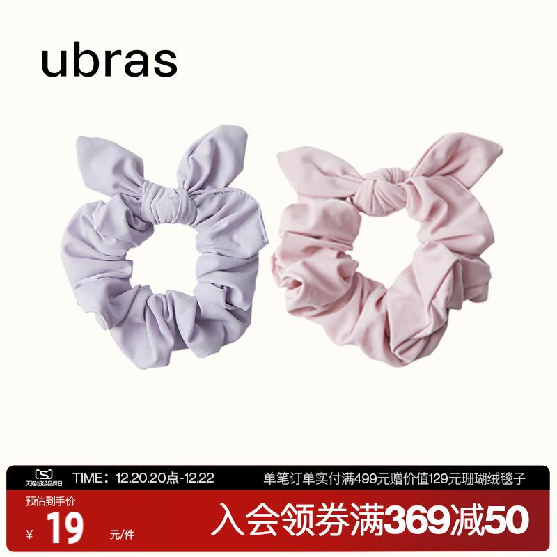 Ubras dễ thương Bow Bow Bow High Plaster Người Tie Tie Tower dây thừng áp lực lớn -phụ nữ tóc lớn