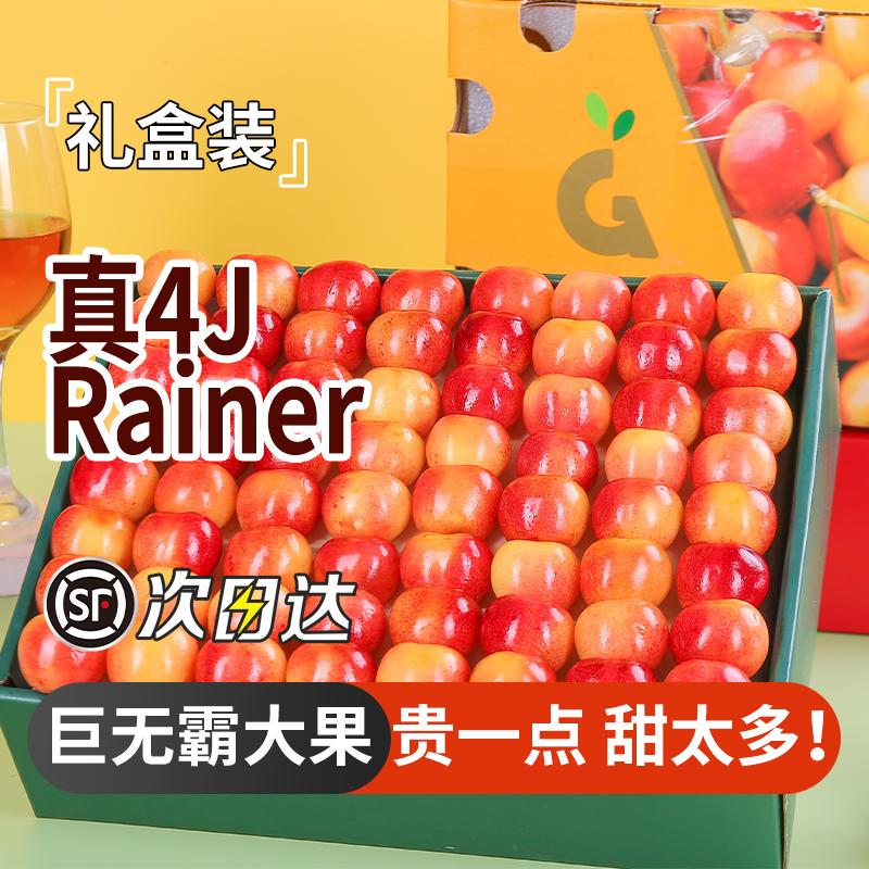 Rainier Golden Cherry Nhập Khẩu Từ Chile Trái Cây Tươi Theo Mùa Quả Anh Đào Vàng 2 Jin Hộp Quà SF