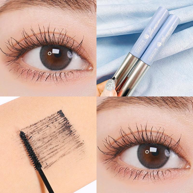 Lanpo thương hiệu lớn mascara chính hãng cho các cô gái loại chải tốt không thấm nước thanh mảnh dài xoăn không nhòe không trang điểm mã hóa kéo dài