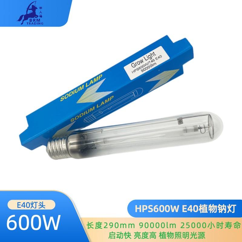 Bóng đèn natri nhà máy ống thẳng HPS600W T46 E40 90000lm chất lượng cao, tuổi thọ cao, hiệu suất ánh sáng cao