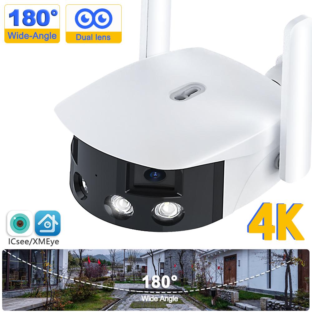 Ống kính kép 4K WiFi 180 ° Panoramic Camera camera bảo mật ICSEE