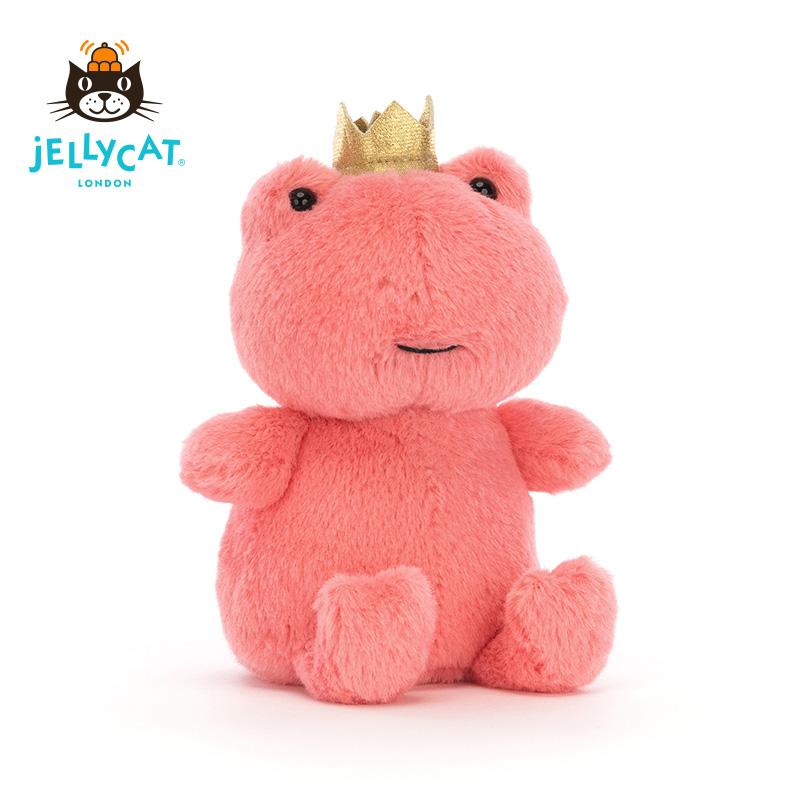 JELLYCAT Vương Miện Anh Ếch Nhỏ Màu Hồng Sang Trọng Đồ Chơi Thoải Mái Búp Bê Bé Gái Búp Bê Quà Tặng