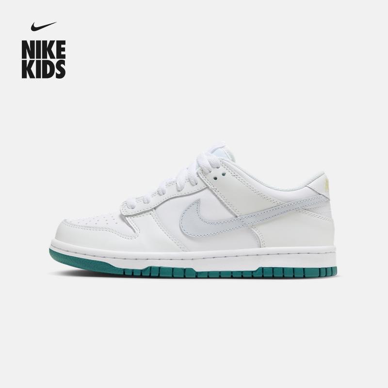 Nike Nike chính thức bé trai DUNK LOW giày thể thao trẻ em cỡ lớn đế cao su mùa xuân giày thể thao cổ thấp FD9911