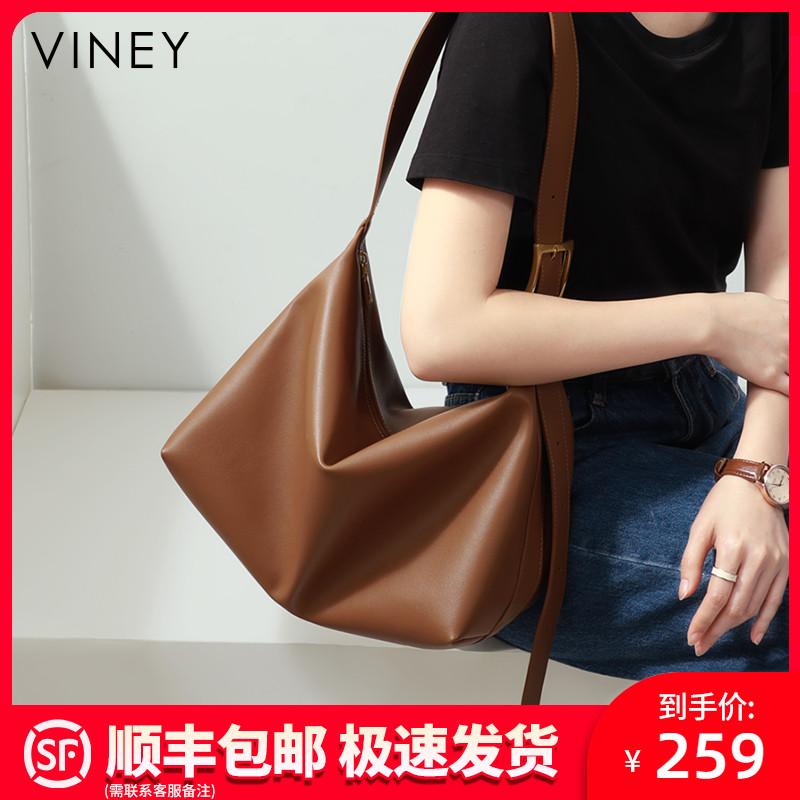 Túi tote Viney 2022 túi nữ mới Messenger đi làm túi đeo vai da cao cấp sức chứa lớn mùa thu đông