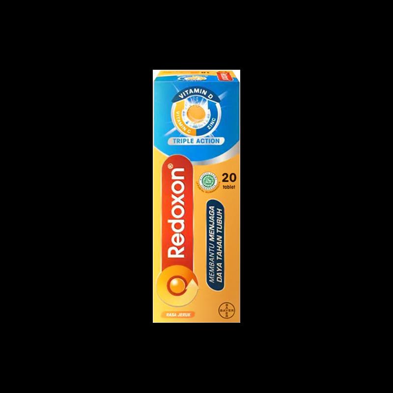 Wanning Bayer Redoxon Strength Vitamin C Foaming Tablets 20 viên VC tăng cường sức đề kháng viên nén hòa tan trong nước hương cam