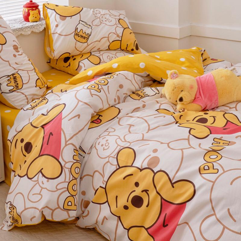 Hoạt Hình Ins Cotton Nguyên Chất Vỏ Chăn Đơn Bông 1.5 M Vỏ Chăn Trẻ Em Đĩa Đơn 150X200 Giường Mùa Xuân Và Mùa Hè Bộ 3