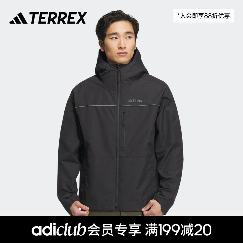 adidas TERREX áo khoác nam chính thức mùa xuân mới ngoài trời lớp lót chần bông chống thấm áo khoác ba trong một