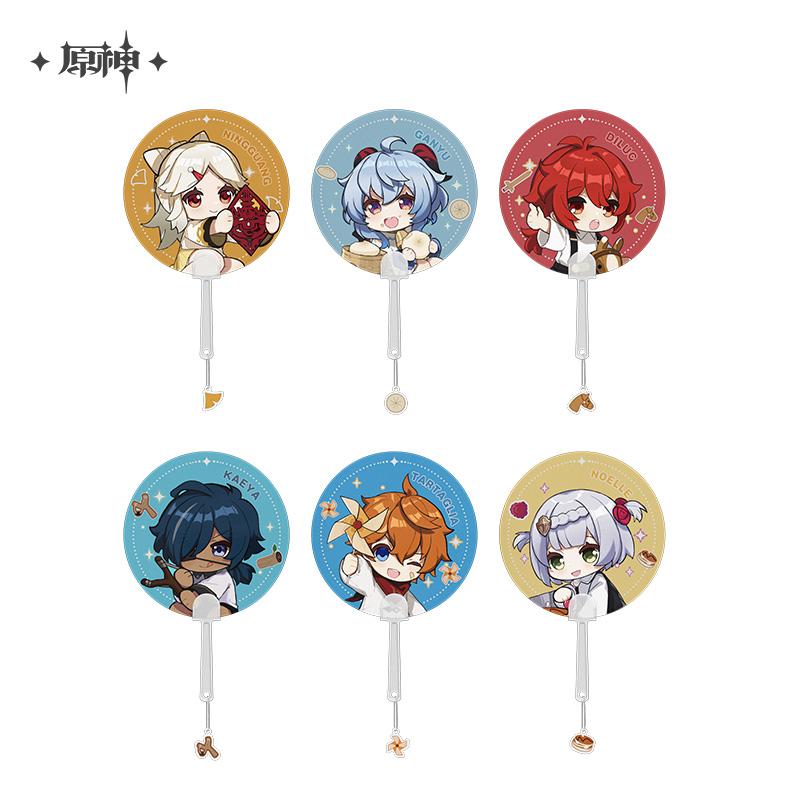 [Yuanshin Official/Đổi điểm thành viên] Giấc mơ thiếu nhi Qizhen Series Uchiwa Fan Genshin