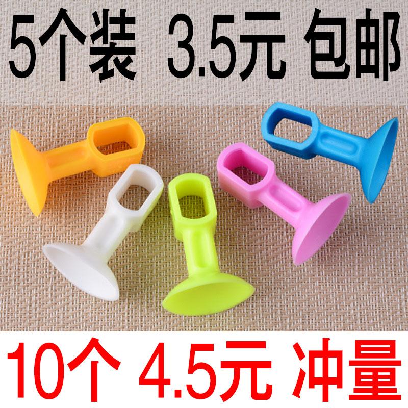 Tay nắm cửa bảo vệ cửa hút silicone miễn phí đấm chống va chạm phòng trang điểm cửa nhà lớn mở rộng mô hình hút tường đa chức năng