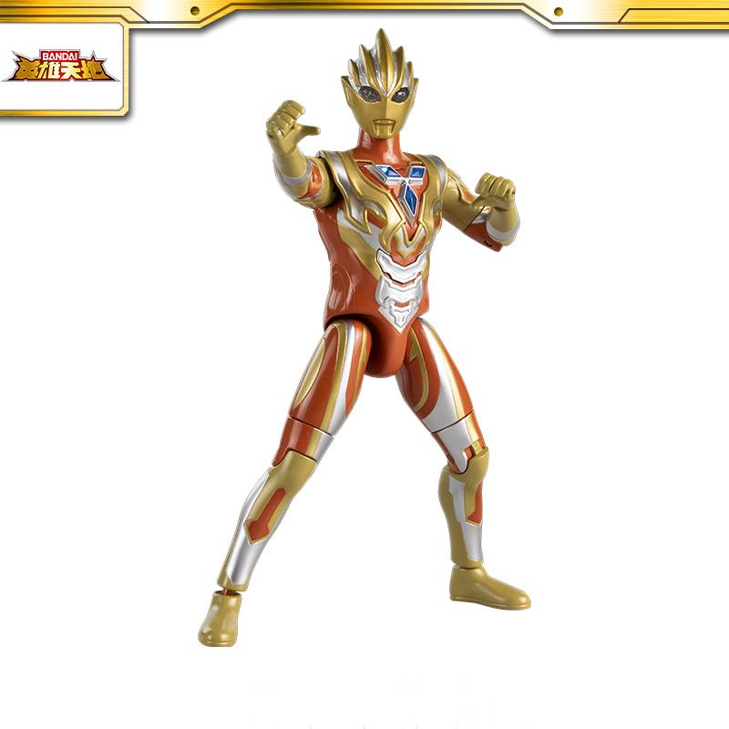 Bandai Ultraman con rối siêu di động tỏa sáng vĩnh cửu Đai phát quang Triga vũ khí mô hình hoạt động đa khớp